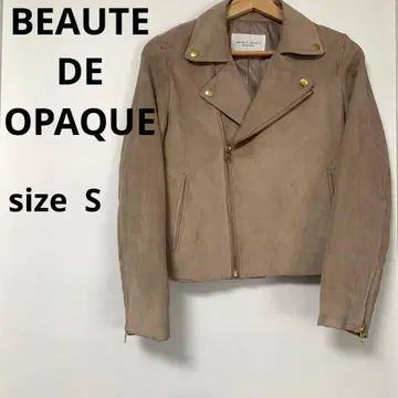 BEAUTE DE OPAQUE 페이크 스웨이드 라이더 자켓 S