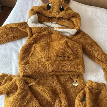 포켓몬 이브이 플리스 룸웨어