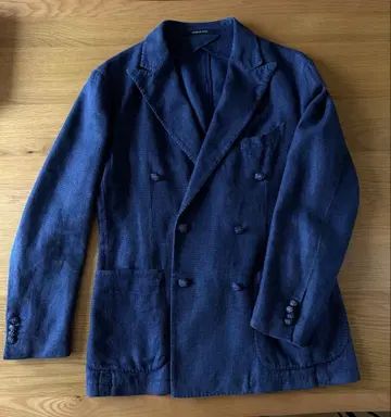 TAGLIATORE 네이비 더블 브레스트 자켓