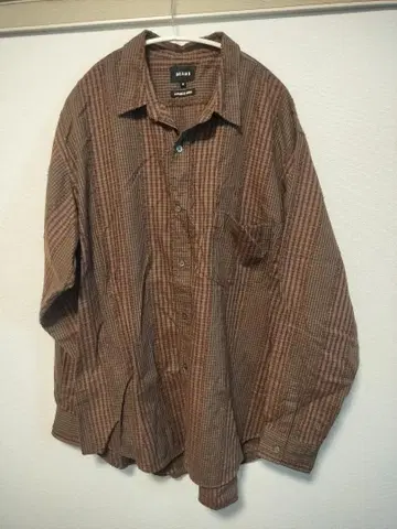 BEAMS 긴팔 셔츠 브라운