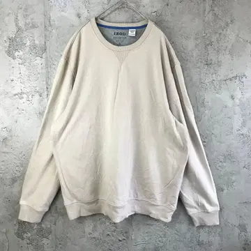 B218 구제 의류 트레이닝복 맨투맨 베이지 파랑 90s Y2K