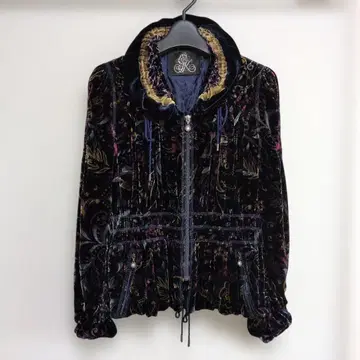 꽃무늬 벨벳 자켓