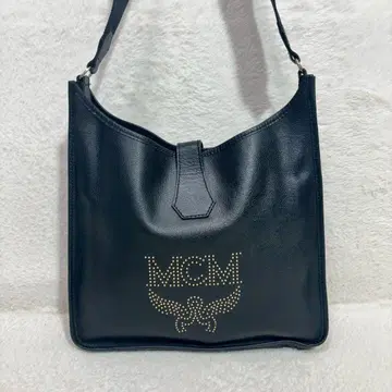 레어 빈티지 MCM 로고 스터드 숄더백 남성용