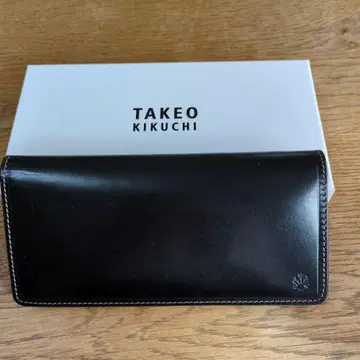 TAKEO KIKUCHI 이단 접이식 지갑 블랙