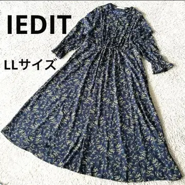 펠리시모 IEDIT 이디트 꽃무늬 롱 원피스 LL 큰 사이즈 XL