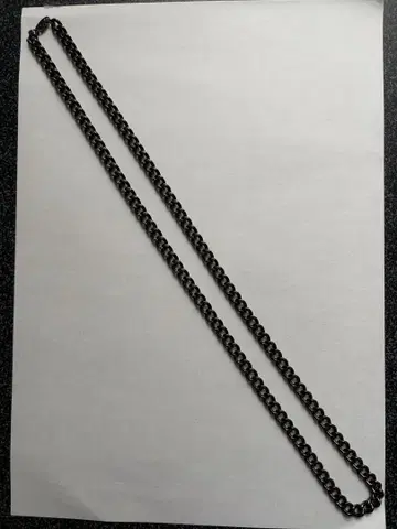 Phiten 탄화 티타늄 체인 목걸이 65cm