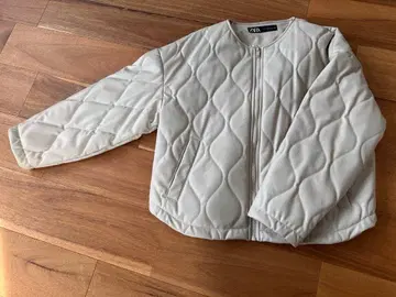 ZARA 아이보리 퀼팅 자켓 M