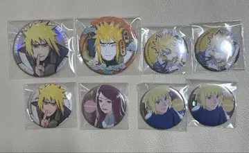 NARUTO 돌풍전 나미카제 미나토 우즈마키 쿠시나 캔뱃지 8개 세트