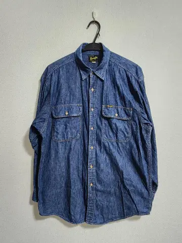[ WRANGLER ] XL 90s 데님 셔츠