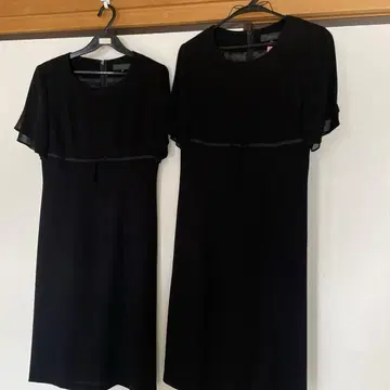 블랙 포멀 상복 세트 7호와 9호