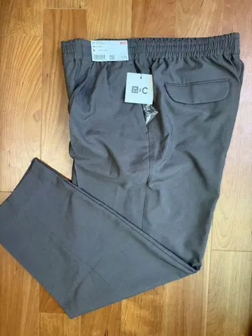 UNIQLO C 감동 턱 팬츠 브라운 M