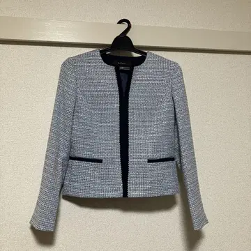 리플렉트 트위드 노카라 자켓 9호