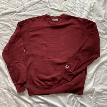 Champion 버건디 맨투맨 트레이닝복 S