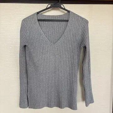 DRESS HERSELF 실크 캐시미어 리브 니트