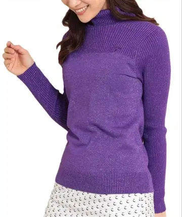 [컨디션 최상] 캘러웨이 Callaway 라메 터틀넥 스웨터 L