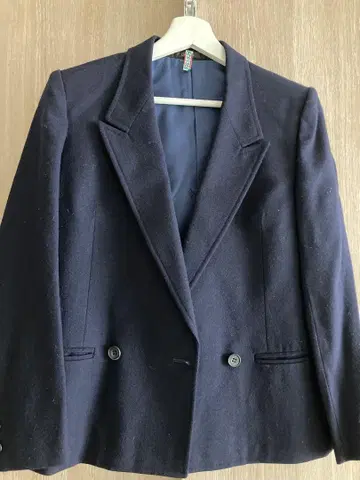DAKS 울 100% 컴팩트 테일러드 더블 자켓