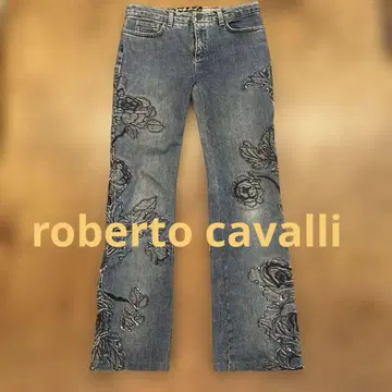 로베르토 카발리 데님 패치워크 레어 상품