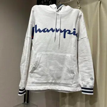 챔피온 화이트 후드티 남성용 S 사이즈