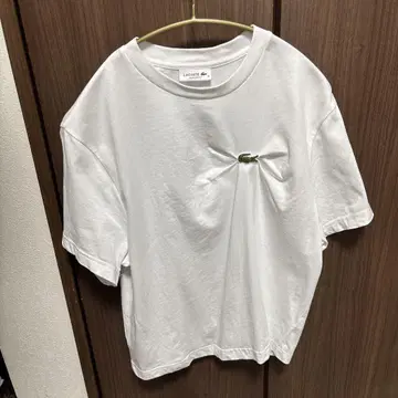 LACOSTE 오버 사이즈 T셔츠 36 화이트