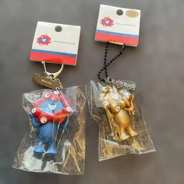 금 골드 노멀 미야쿠미야쿠 PVC 키링 2개