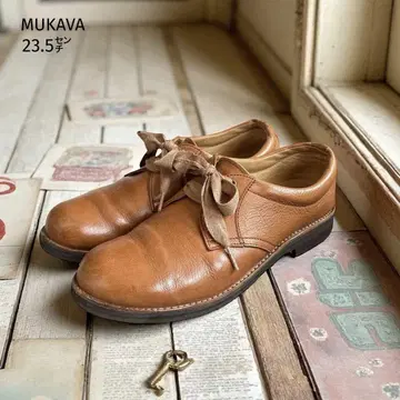 MUKAVA 컴포트 슈즈 (23.5cm) 플레인토 라이트 브라운