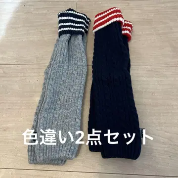 [ 2개 세트 ] Jack Bunny 케이블 짜임 레그 워머 골프