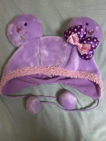 디즈니 미니 귀도리 모자
