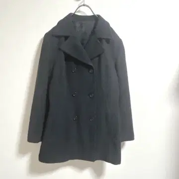 K.T. 키요코 타카세 더블 코트 M 사이즈 짙은 그레이