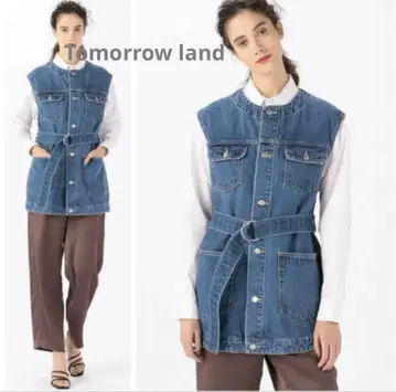 Tomorrow land 데님 베스트 미사용품에 가까움