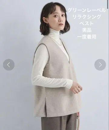 [ 새상품급 ] 그린 라벨 릴랙싱 아쉬 저지 V넥 베스트