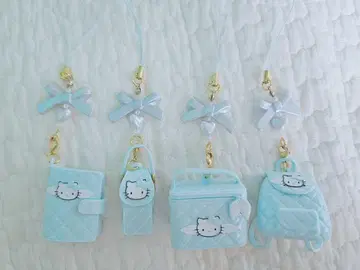 산리오 헬로키티 시크릿 스트랩 4개 세트 미니어처 퀼트