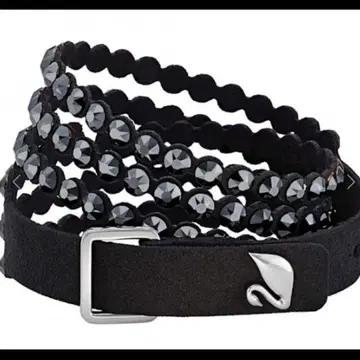 SWAROVSKI 스와로브스키 블랙 스톤 초커 팔찌