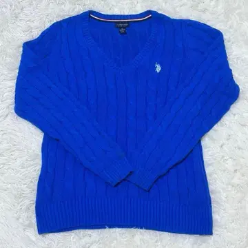 U.S. polo assn. 니트 스웨터 블루