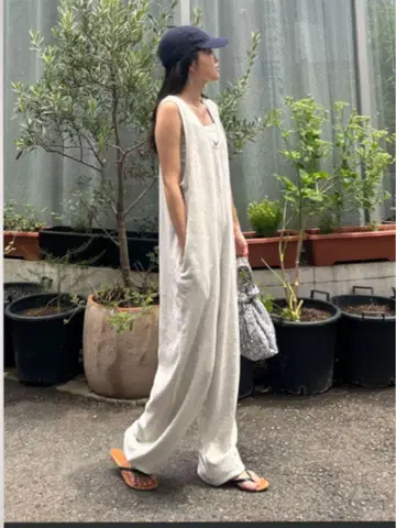 [ willow ] 슬라브 쭈리 밑단 드로스트 올인원