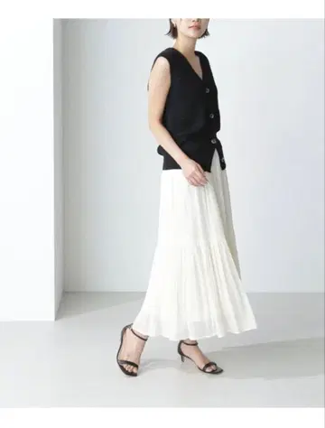 NATURAL BEAUTY BASIC 스파크 시어 캉캉 스커트