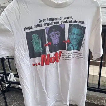 진화론 빅뱅 이론 T셔츠 1991년제