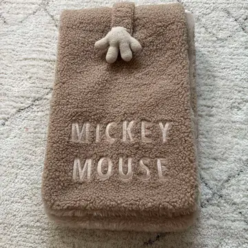 도쿄 디즈니 리조트 머플러 오리엔탈랜드 로고 베이지