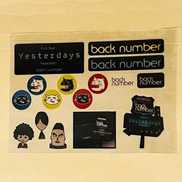 [ 새상품 미개봉 ] back number 스티커