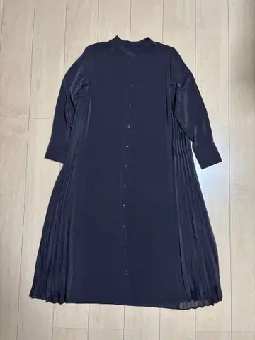 브라운 긴팔 셔츠 원피스 S