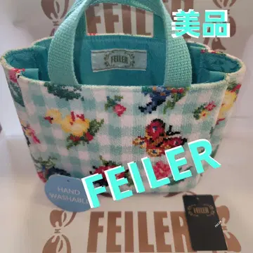 FEILER 하이디 체크 백인 미니 토트 새상품급 정가 15,400엔