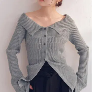 [ Andequal ] glitter lib knit BLUE 블루