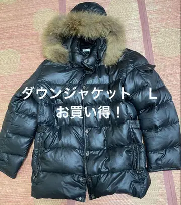 다운 자켓 블랙 L