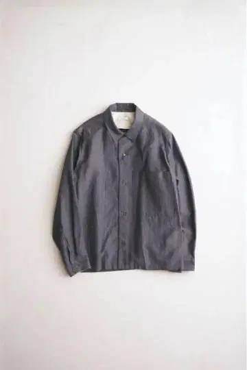 하츠토키 할머니 셔츠 자켓 (brown) 반슈 직물