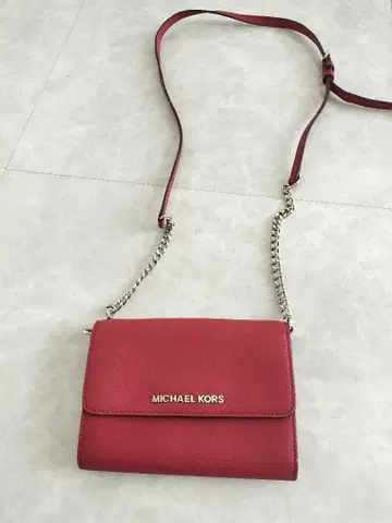 MICHAEL KORS 레드 숄더백 지갑