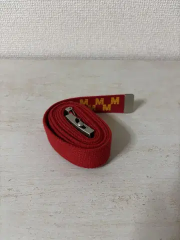 M 로고 빨간색 GI 벨트