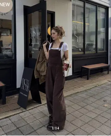 다크 브라운 코듀로이 살로펫  Nalm