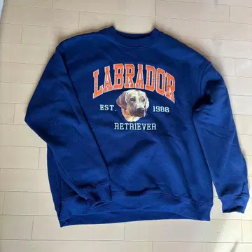 Labrador Retriever 맨투맨 네이비