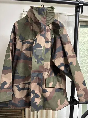 실물 USED 프랑스군 CCE CAMO 방수 필드 파카