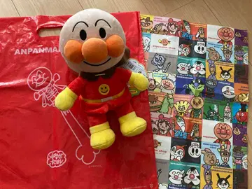 [택 포함 새상품] 호빵맨 봉제 인형 (호빵맨 샵 봉투 포함)