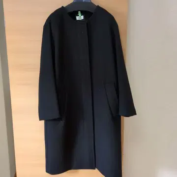 Spick & Span 블랙 롱 코트
